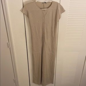 ZARA boxy jumpsuit with buttons